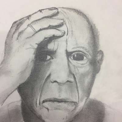 Pablo Picasso - Portrait - Pencil